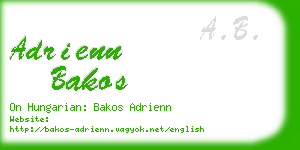 adrienn bakos business card